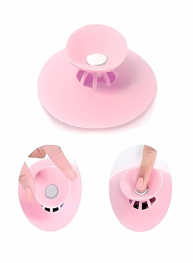 NEW WARE منتج جديد (عبوة من قطعة واحدة) سدادة وفلتر سيليكون للصرف الصحي | مصفاة شعر عالمية مقاس 4 بوصات للحمام، حوض الغسيل، حوض المطبخ، وحوض الاستحمام | لون عشوائي - Image 1